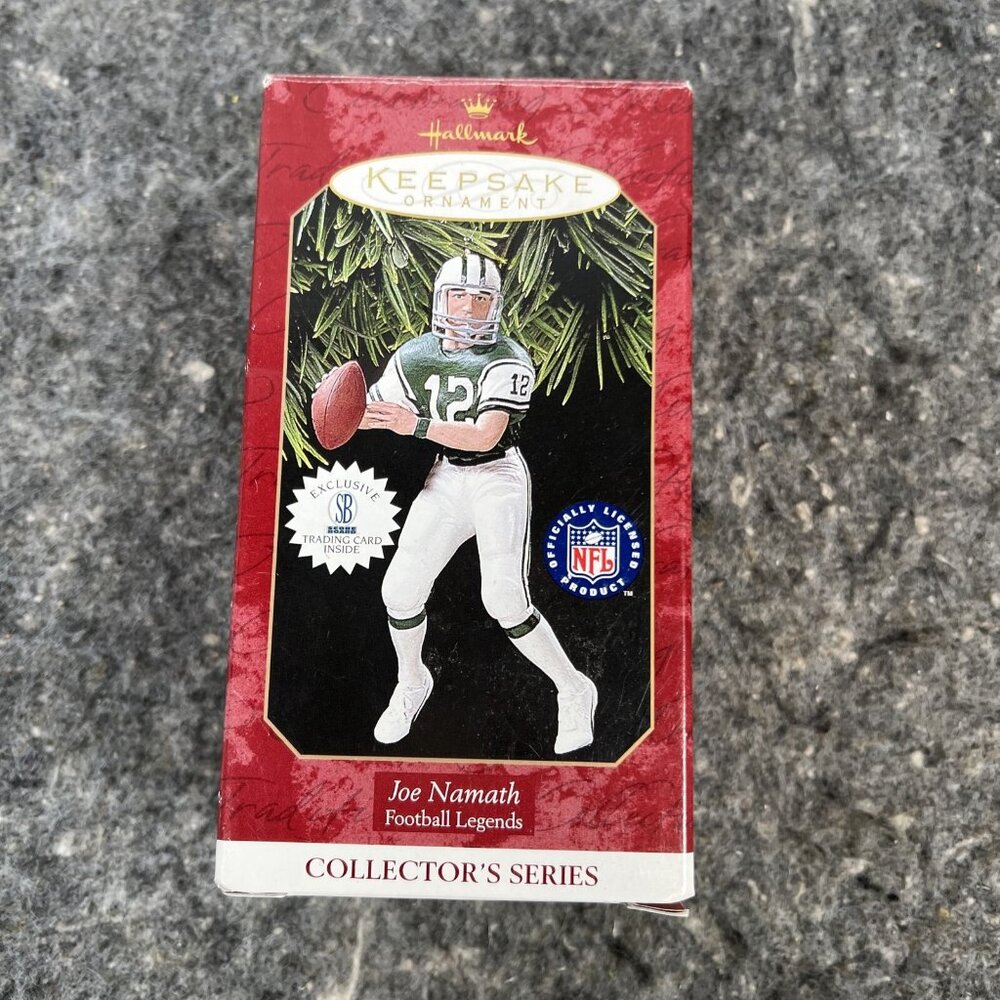 1995 Hallmark Christmas Ornament Football Legends Joe Namath #12 New York Jets - Picture 11 of 16